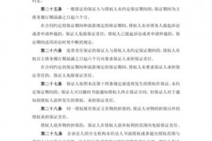 民间借贷担保责任法律规定 
