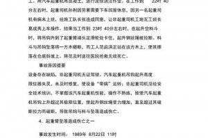 汽车起重机事故责任认定 