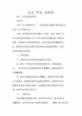 合同双方只规定了甲方的责任 