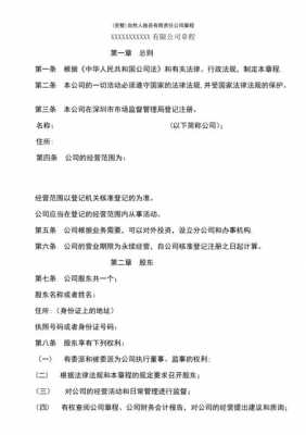 自然人入股有限责任公司 