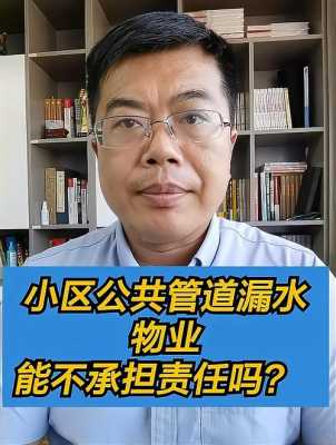 物业主管道漏水谁的责任 