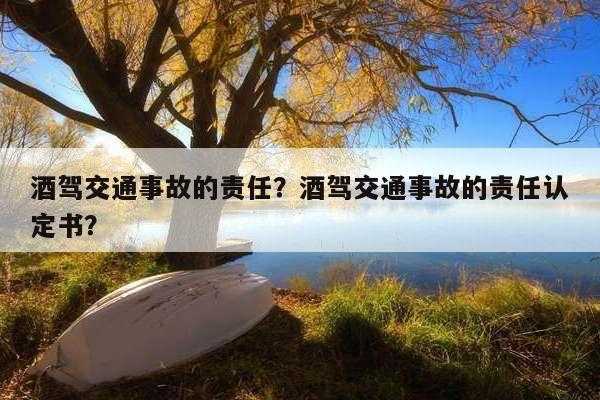醉酒驾车交通事故责任 