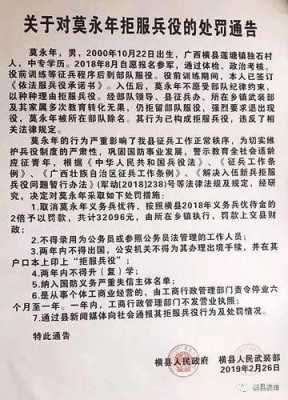 不服兵役的后果（不服兵役的后果案例分享）